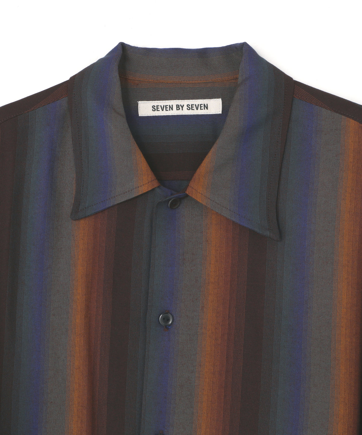 LOOSE SHIRTS  - Wool Rayon Gradetion stripe -