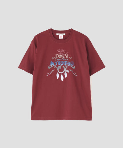 【SEVEN BY SEVEN / Down on the Corner】GRADATION PRINT TEE ‐Logo‐