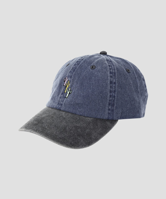 BI-COLOR COTTON CAP  ‐Cactus + Logo Embroidery‐