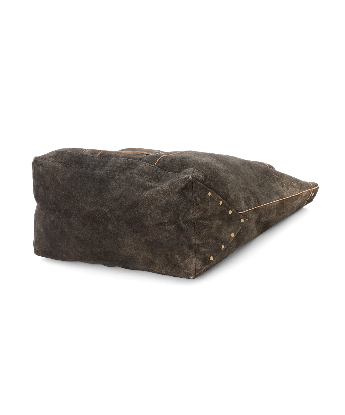 LEATHER TOTE BAG -Goat suede Antique finish-