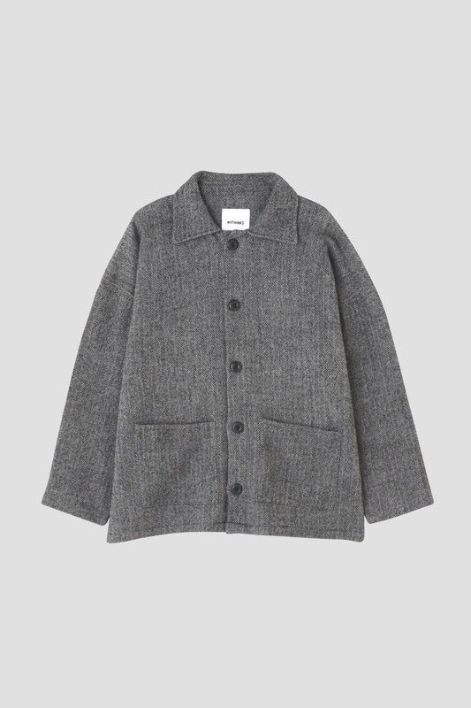 【MYTHINKS】MY BULGARIAN WOOL HERRIGBONE JACKET