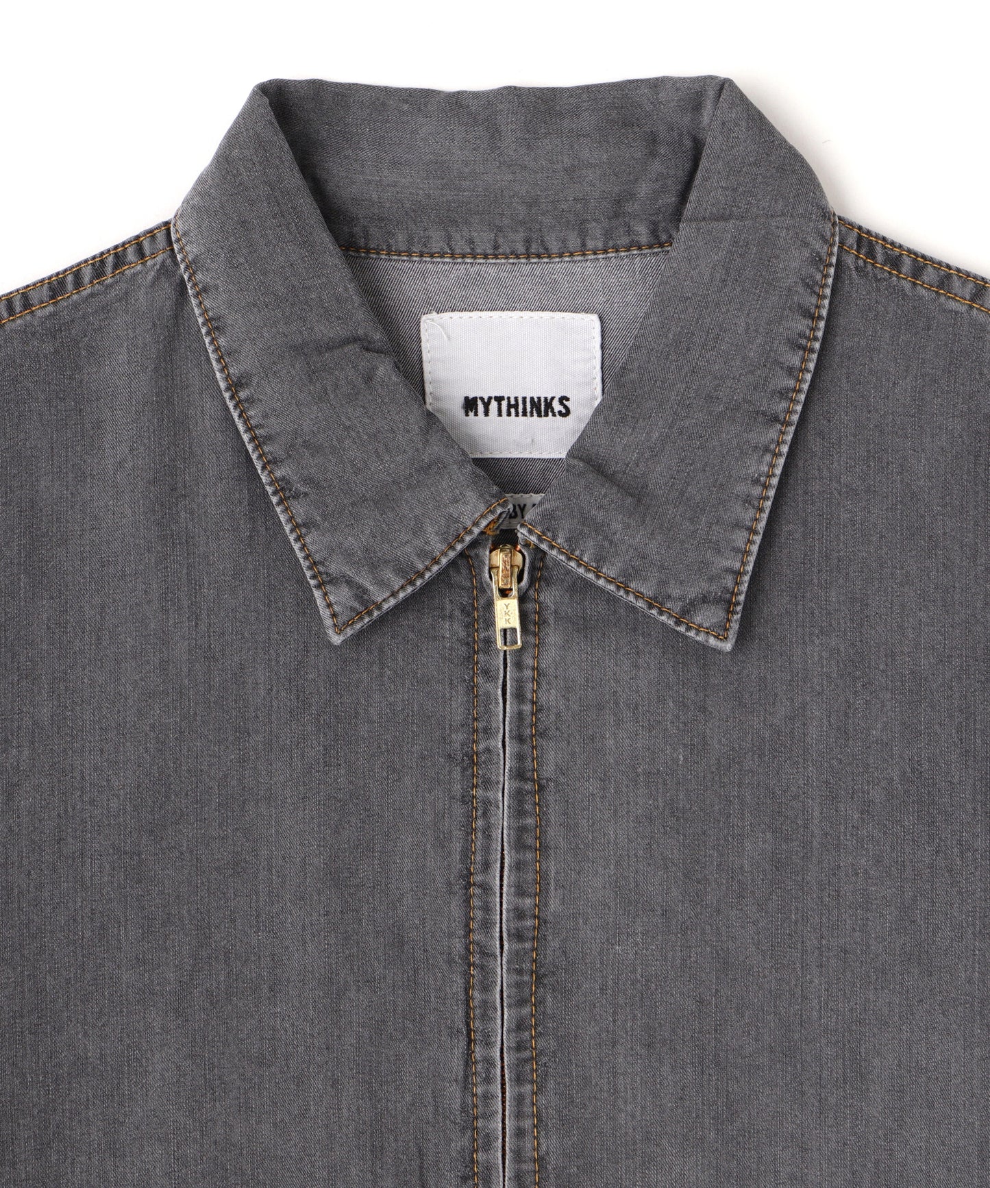 [MYTHINKS] TENCEL DENIM ZIP JACKET