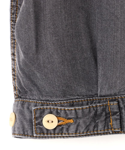 [MYTHINKS] TENCEL DENIM ZIP JACKET