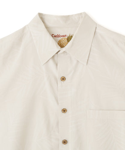 US Half Sleeve Jacquard Silk Shirts
