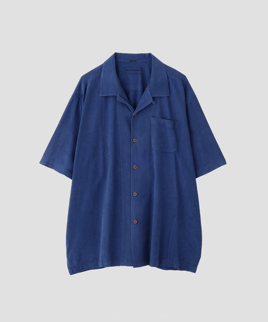US Half Sleeve Jacquard Silk Shirts