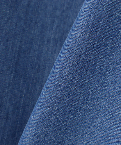 【MYTHINKS】TENCEL DENIM WORK SHIRT SHORT SLEEVE