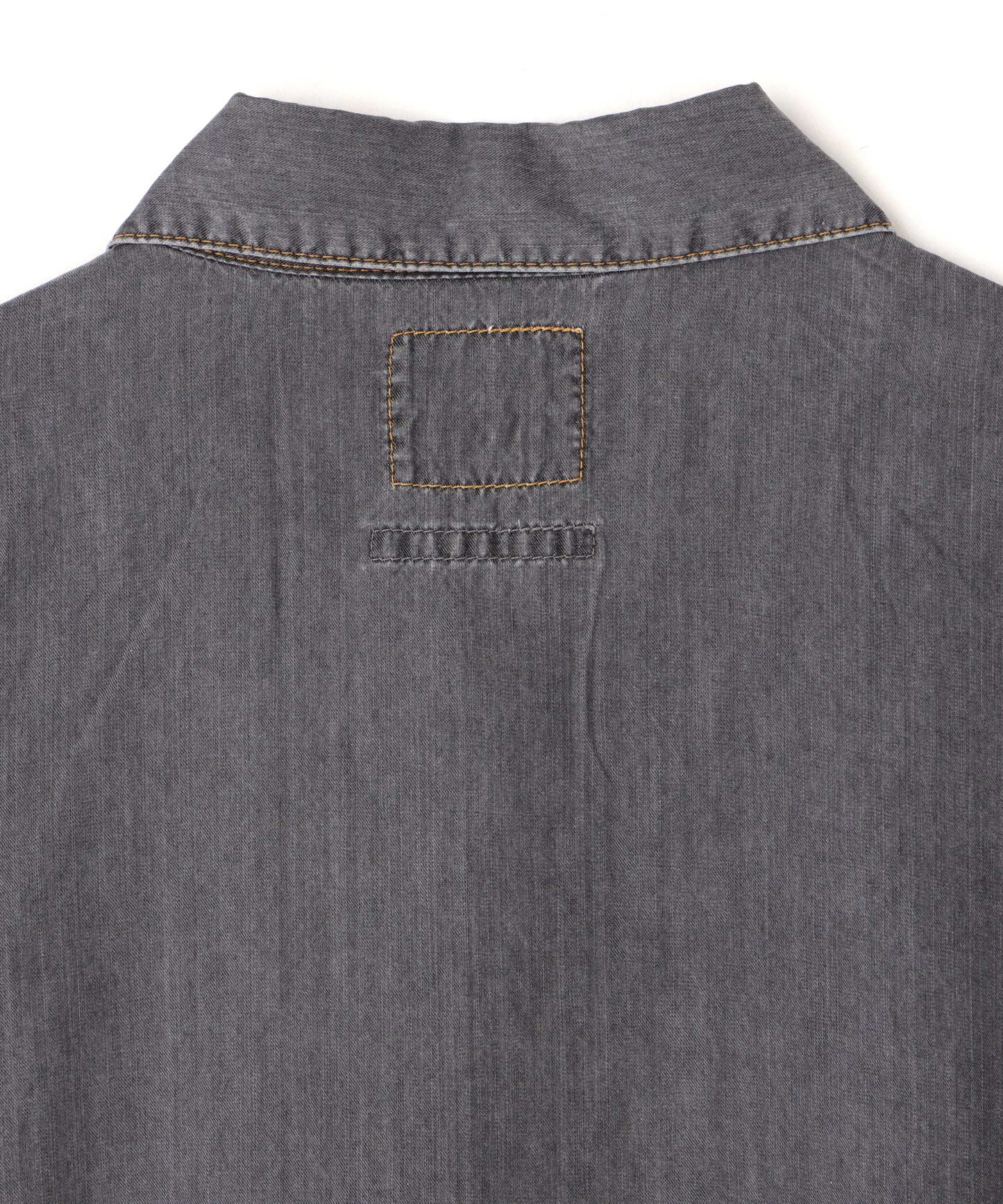 【MYTHINKS】TENCEL DENIM WORK SHIRT SHORT SLEEVE