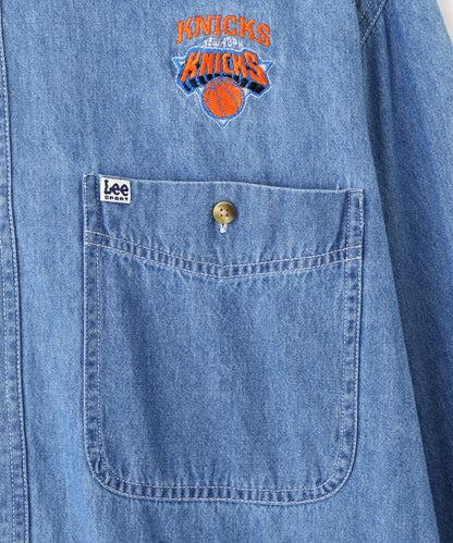 80-90s Lee Denim Shirts for "KNICKS"