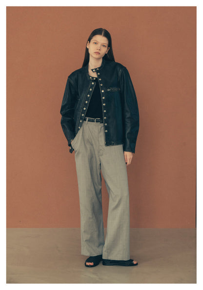 SWITCHING EASY TROUSERS ‐Super 140's Wool‐