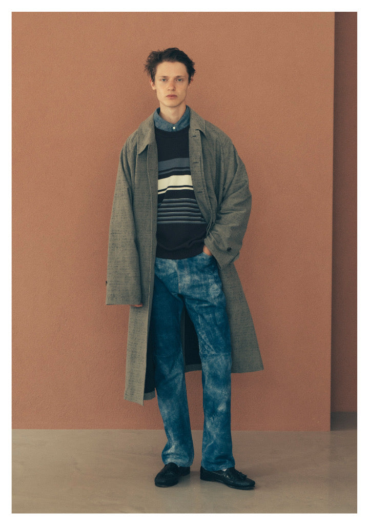 LEATHER 5P FLARE PANTS <Type：517> ‐Goat suede Antique finish‐