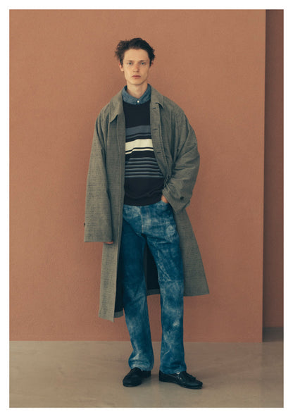 LEATHER 5P FLARE PANTS <Type：517> ‐Goat suede Antique finish‐
