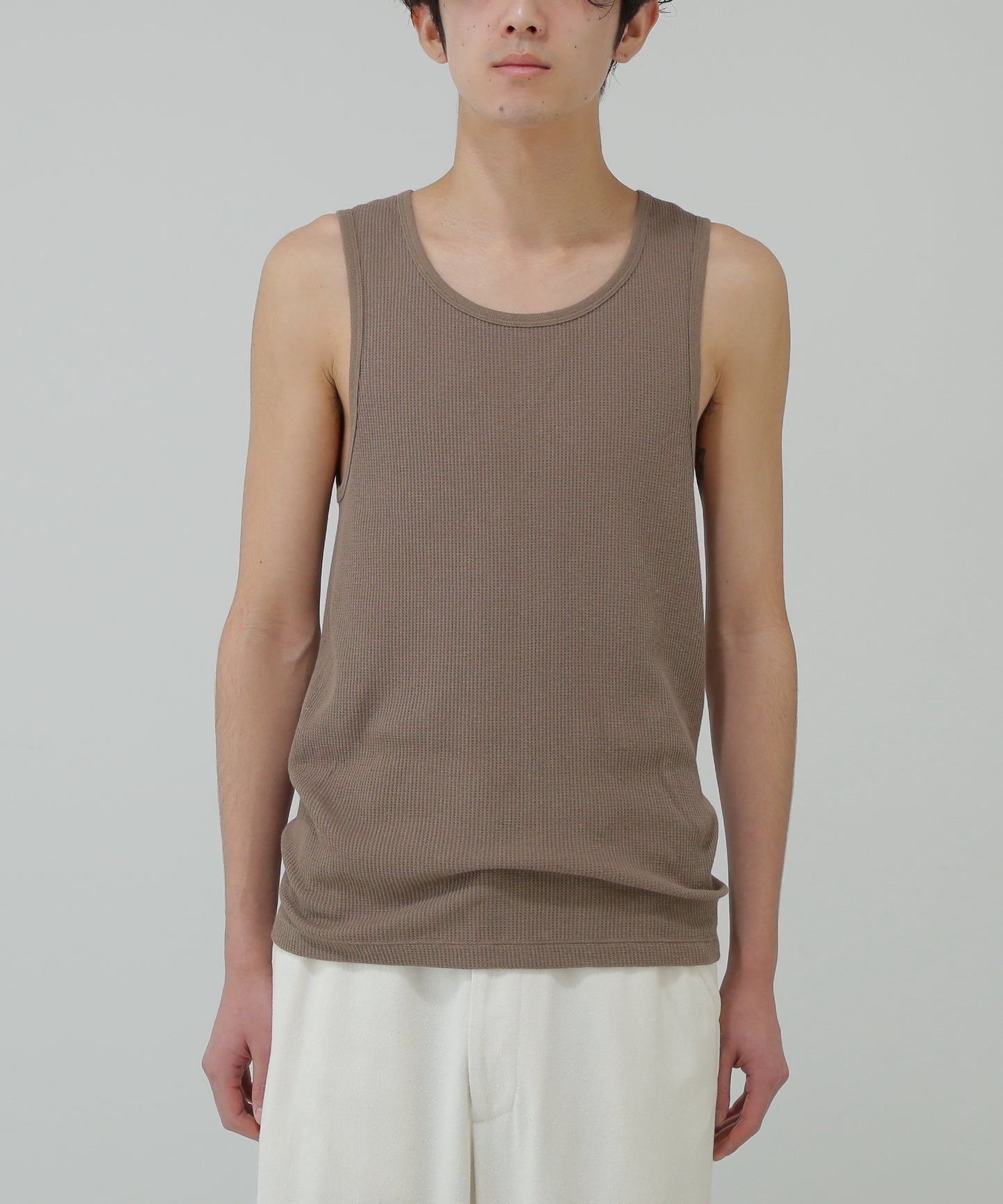 TANK TOP - Recycle supima waffle -