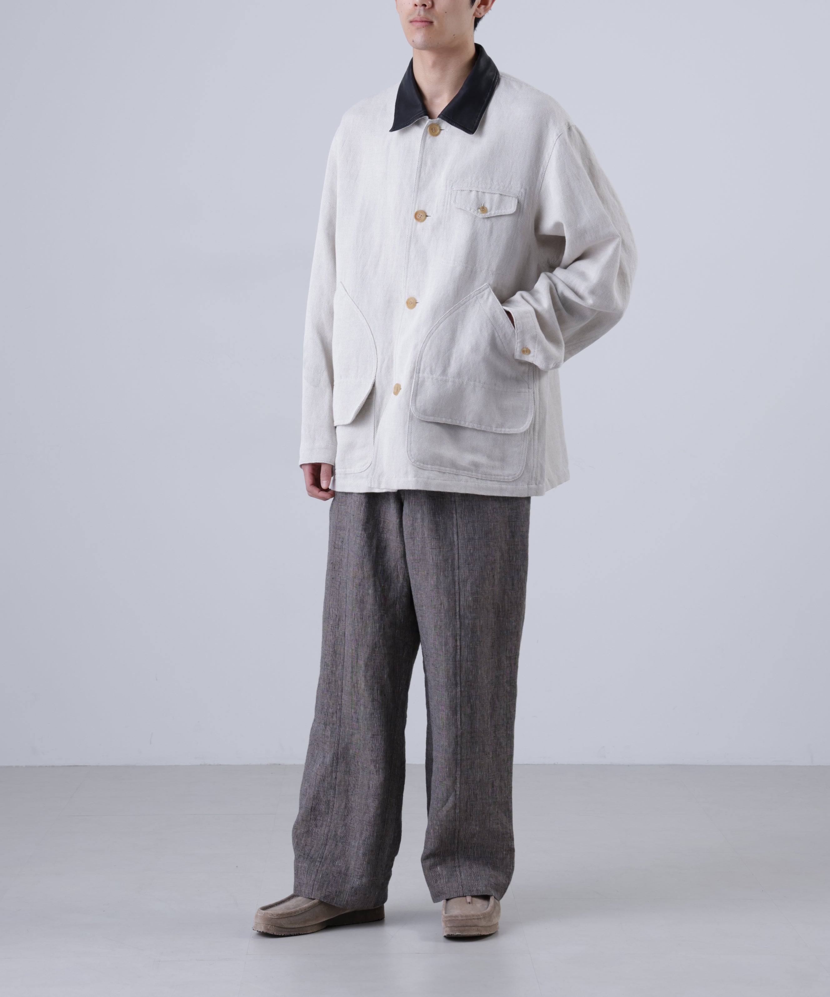 COVERALL JACKET ‐Linen Cotton mesh‐ | SEVEN BY SEVEN