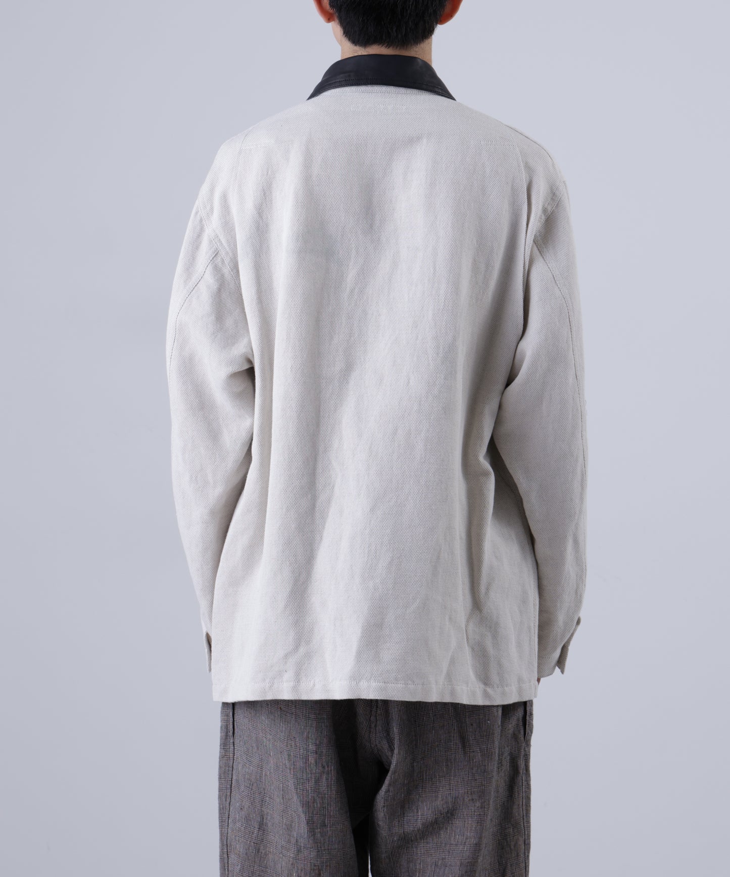 COVERALL JACKET ‐Linen Cotton mesh‐