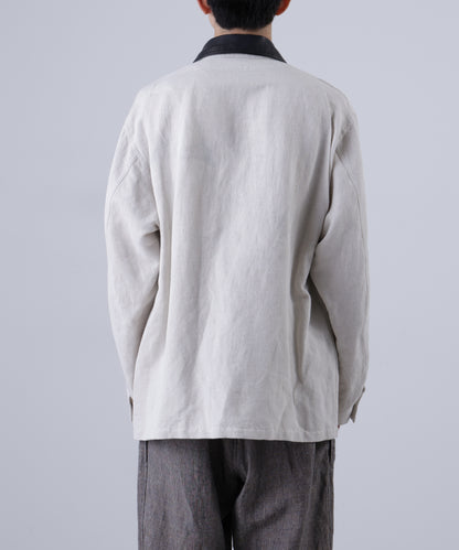 COVERALL JACKET ‐Linen Cotton mesh‐