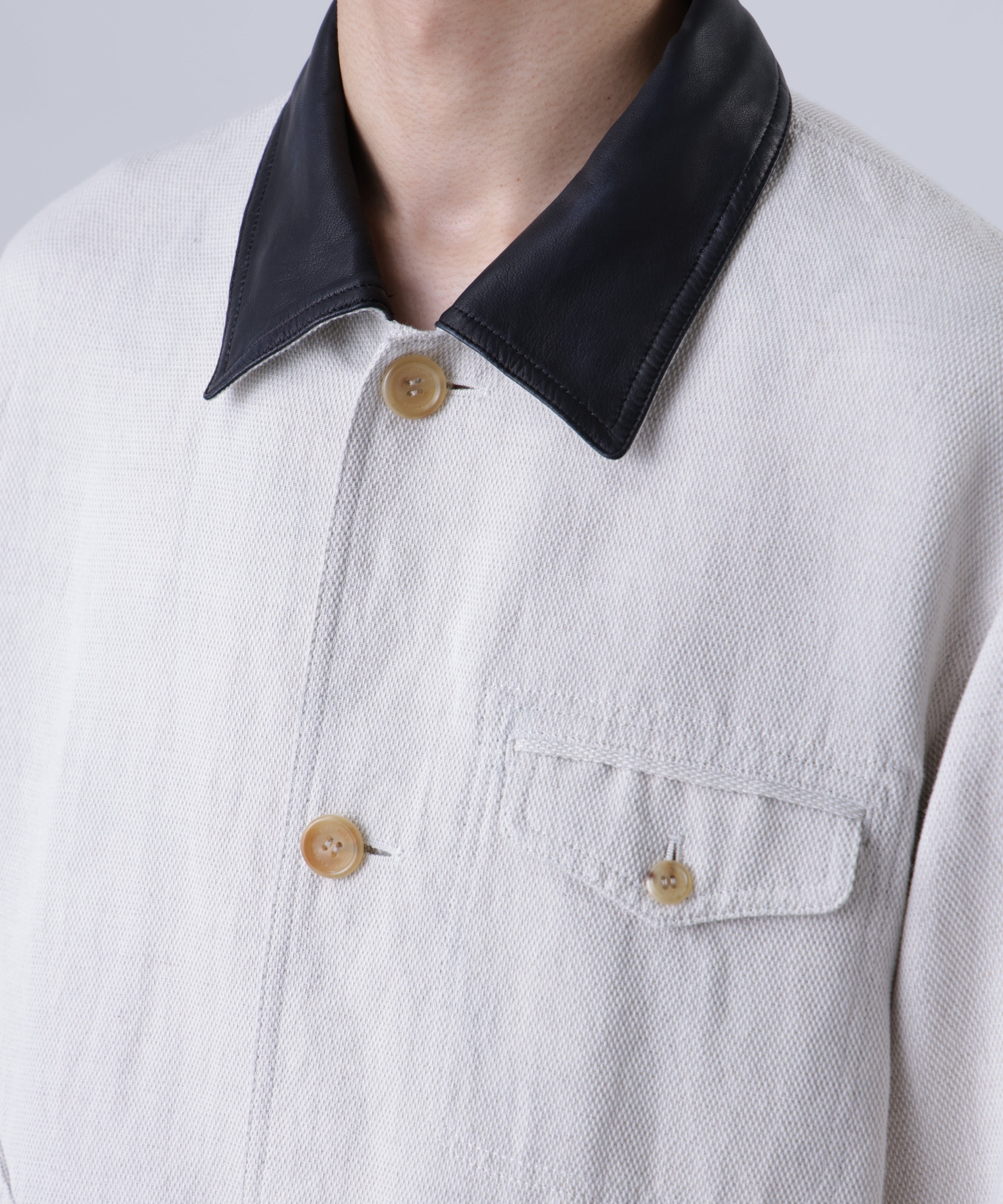 COVERALL JACKET ‐Linen Cotton mesh‐ | SEVEN BY SEVEN