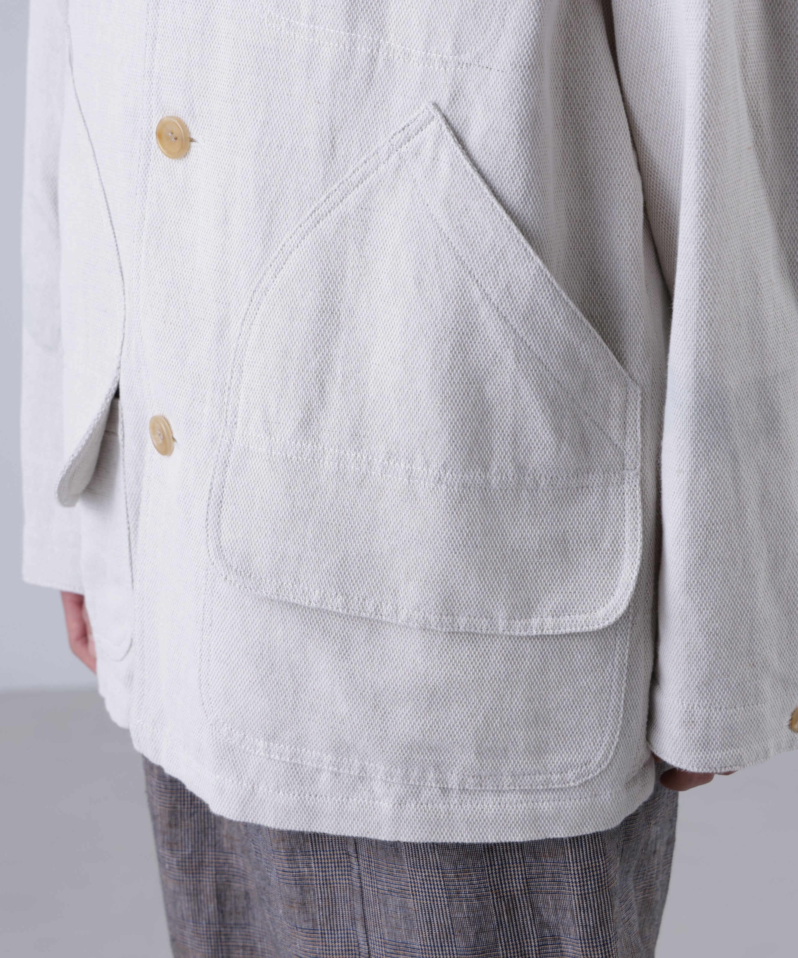 COVERALL JACKET ‐Linen Cotton mesh‐ | SEVEN BY SEVEN