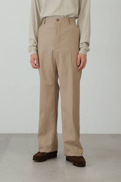 WIDE FLARE TROUSERS ‐Wool twill‐