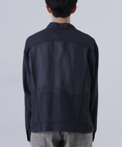 【Lee/SEVEN BY SEVEN】 SHEER COWBOY JACKET ‐Gingham Check Indian fabric‐