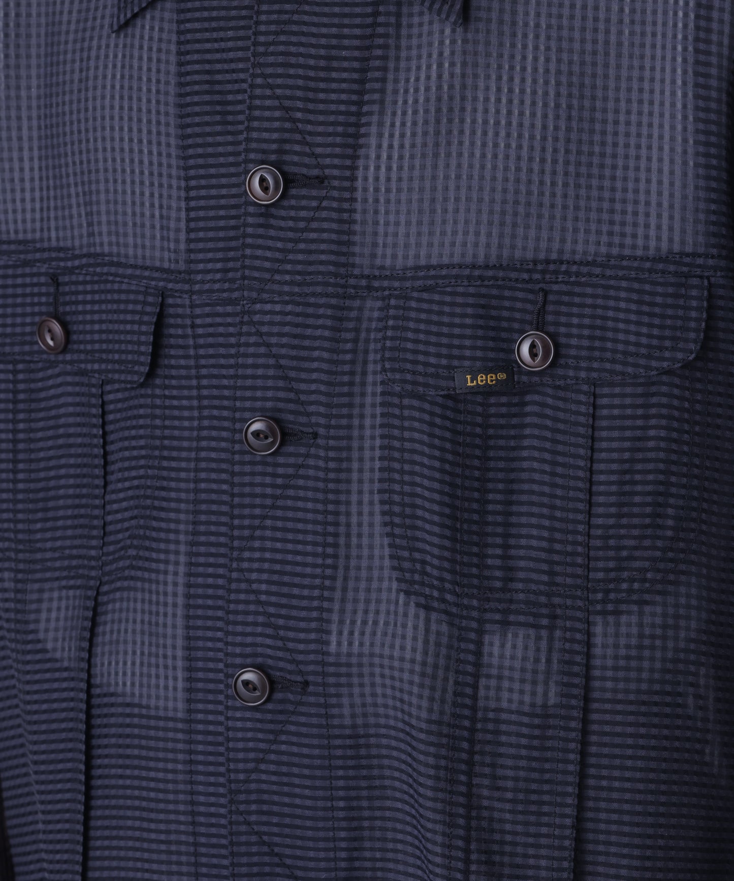 【Lee/SEVEN BY SEVEN】 SHEER COWBOY JACKET ‐Gingham Check Indian fabric‐