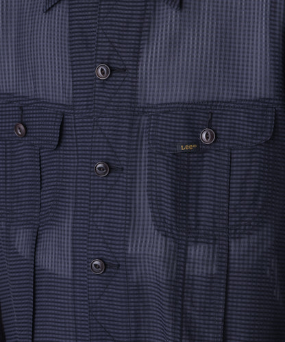 【Lee/SEVEN BY SEVEN】 SHEER COWBOY JACKET ‐Gingham Check Indian fabric‐
