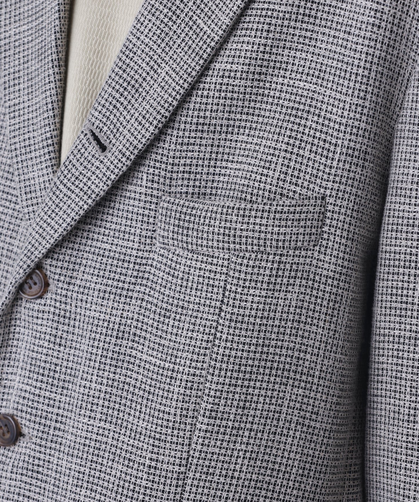 5B LOOSE TAILORED JACKET ‐Heather Linen/Nylon*Wool crepe‐
