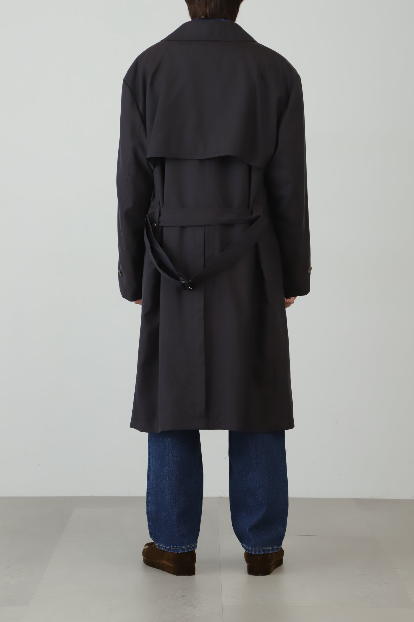 TRENCH COAT -Wool twill-