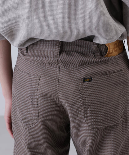 【Lee/SEVEN BY SEVEN】 SHEER COWBOY PANTS ‐Gingham Check Indian fabric‐