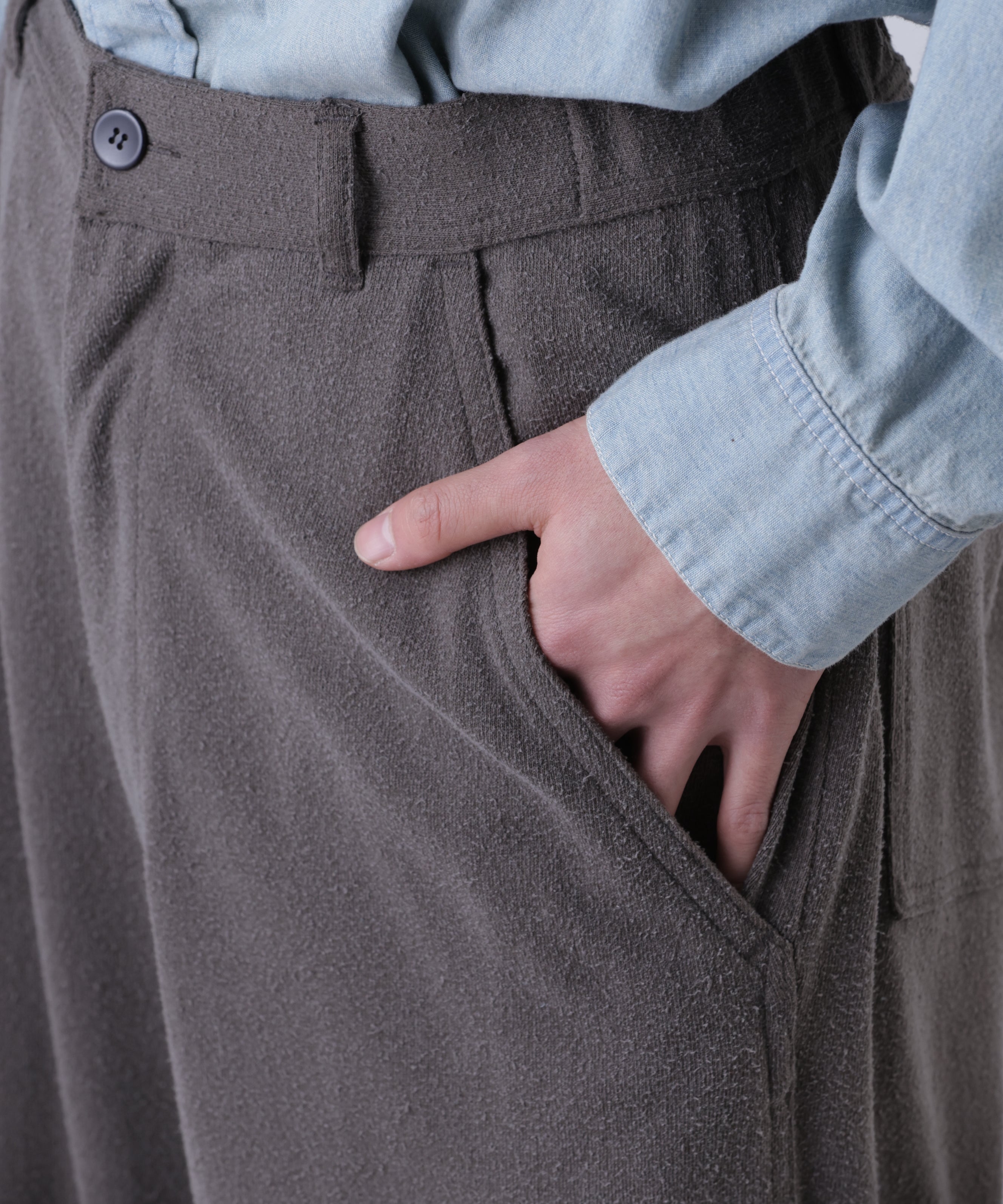 EASY TROUSERS ‐Silk noil Jersey‐ | SEVEN BY SEVEN
