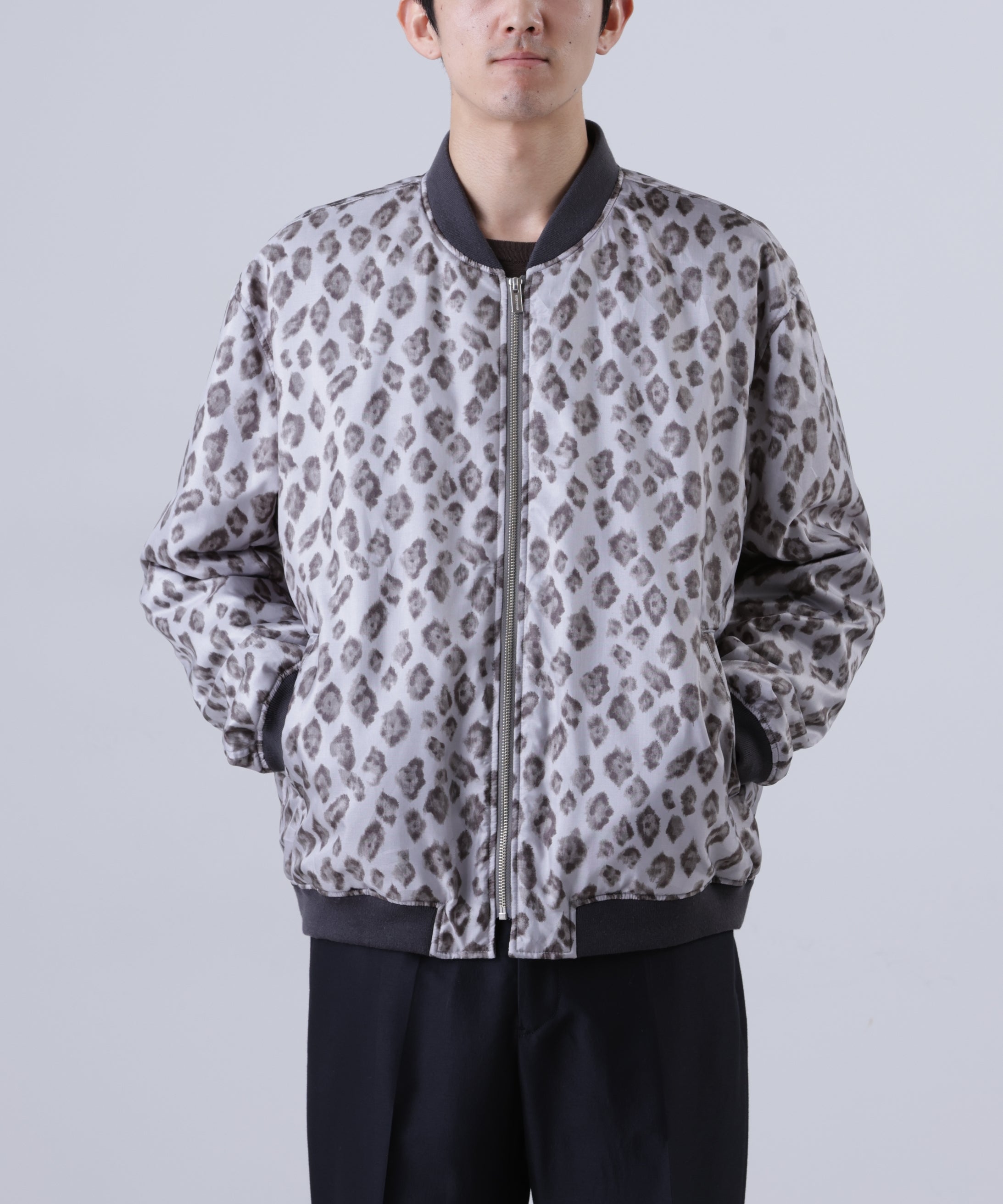 ZIP UP RIB BLOUSON ‐Leopard Print‐ | SEVEN BY SEVEN