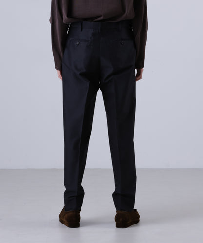 TAPERED TROUSERS ‐High density Wool Silk‐