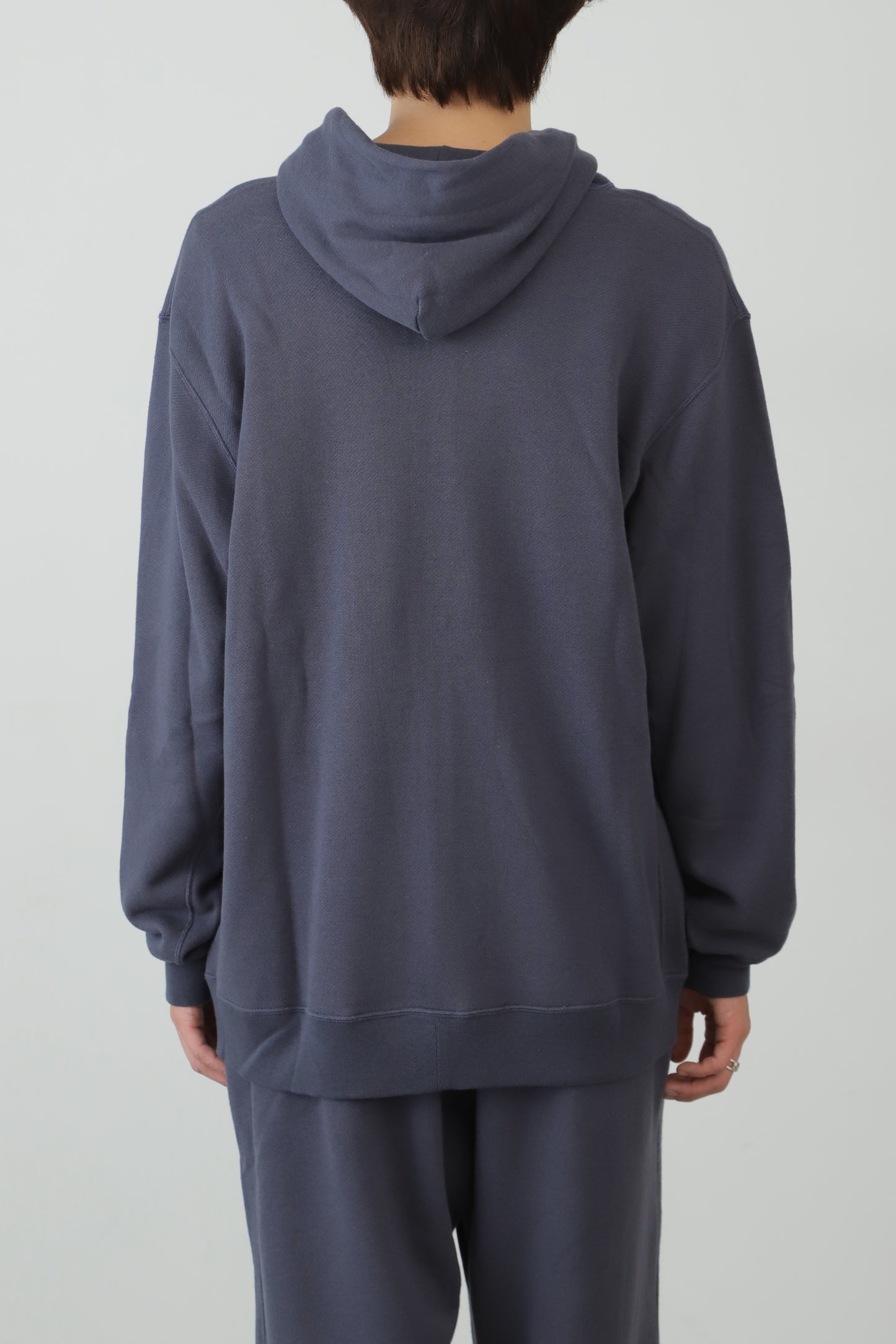 FULL ZIP HOODIE ‐Cotton/Wool‐