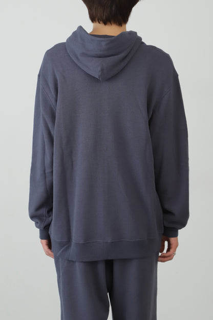 FULL ZIP HOODIE ‐Cotton/Wool‐