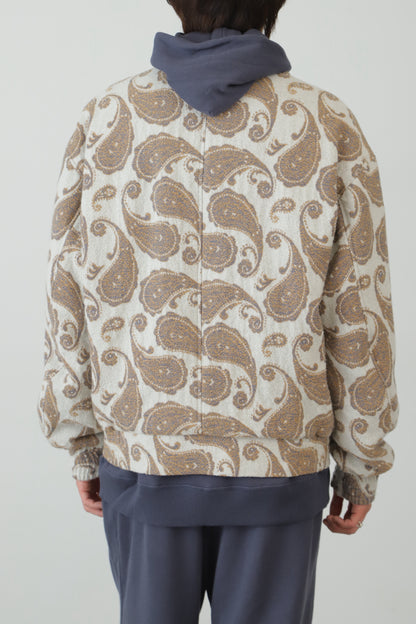 BOTTUN BLOUSON ‐Paisley jacquard‐