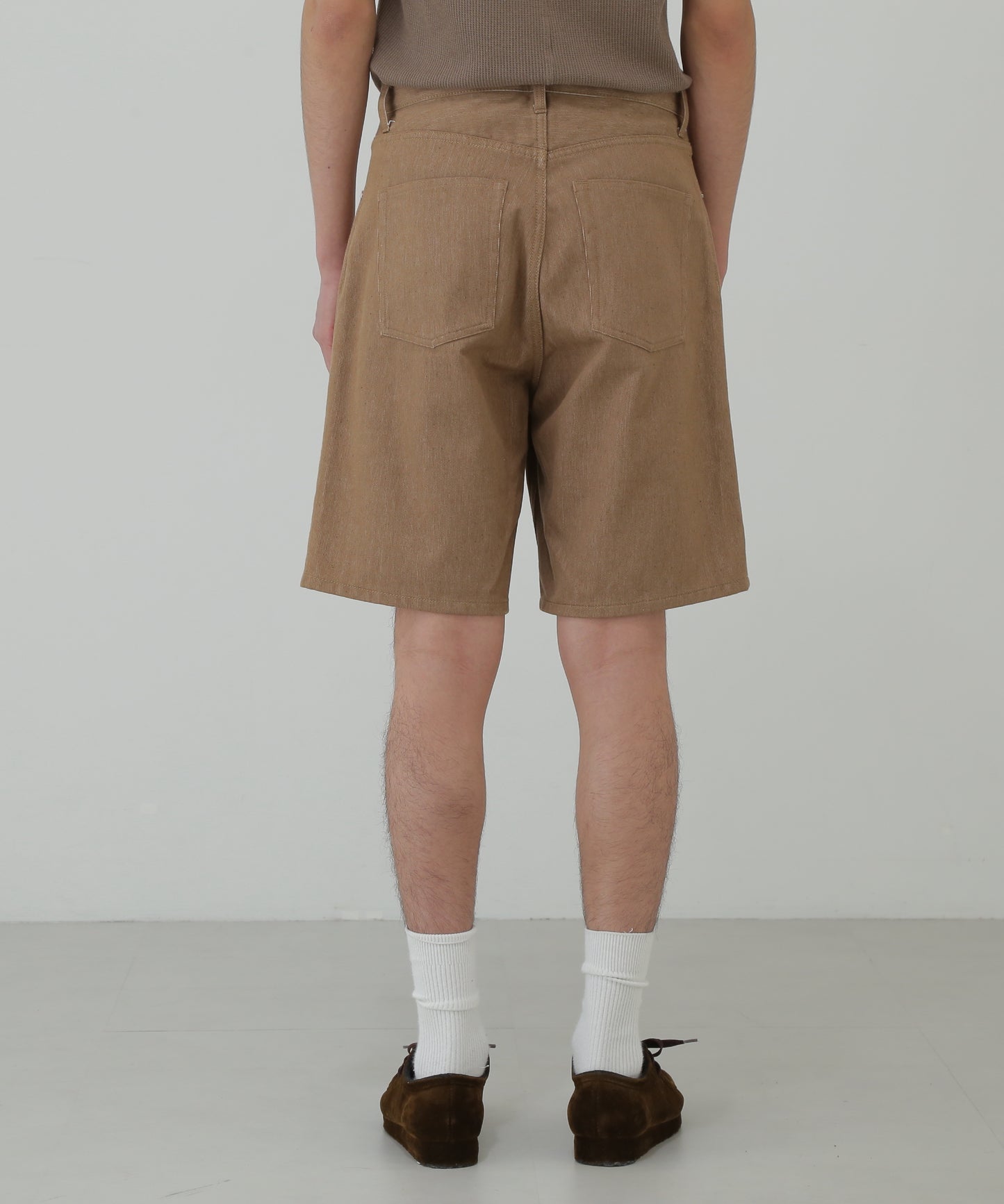 5PK COTTON PIQUE WIDE SHORT PANTS - Unstained organic cotton -