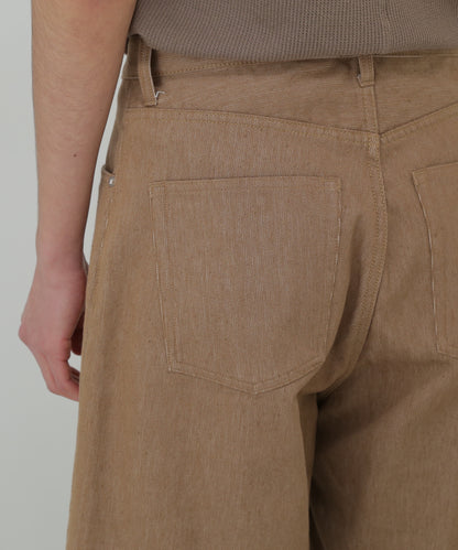 5PK COTTON PIQUE WIDE SHORT PANTS - Unstained organic cotton -