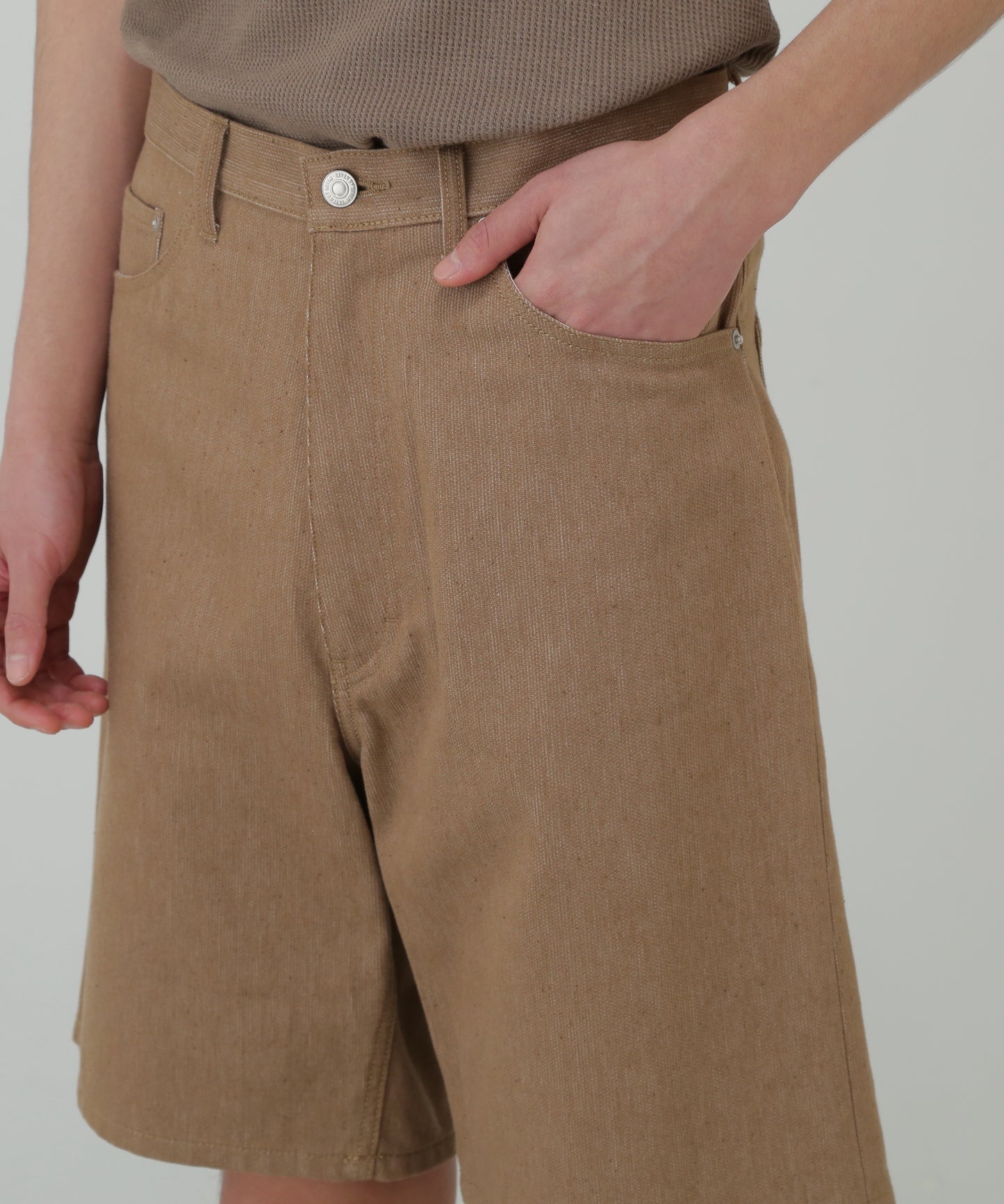 5PK COTTON PIQUE WIDE SHORT PANTS - Unstained organic cotton -