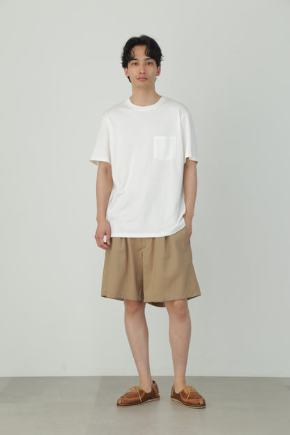 WRAP AROUND POCKET TEE - Suvin gold cotton -