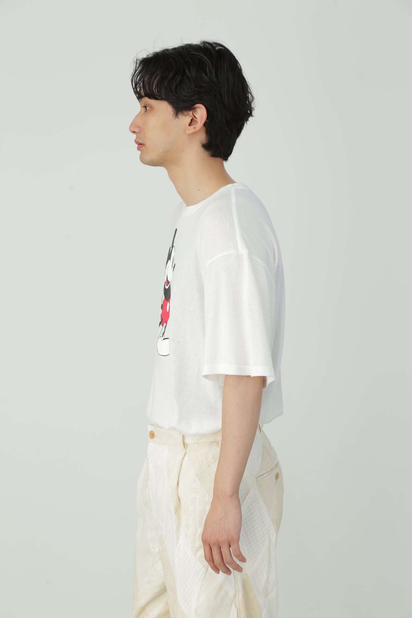 GAUZE TEE - Mickey print -