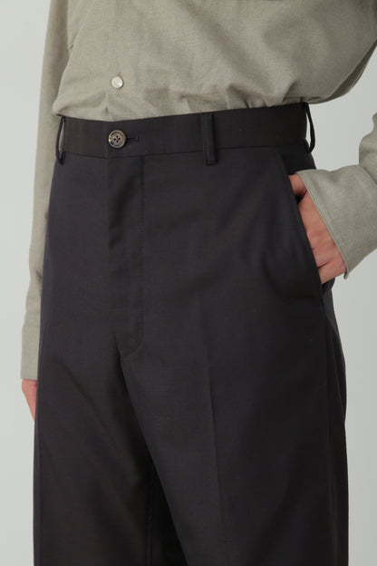 FLARE TROUSERS ‐Wool twill‐