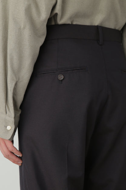 FLARE TROUSERS ‐Wool twill‐