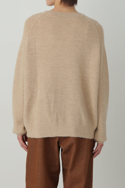 CREW NECK SWEATER ‐Fine alpaca‐