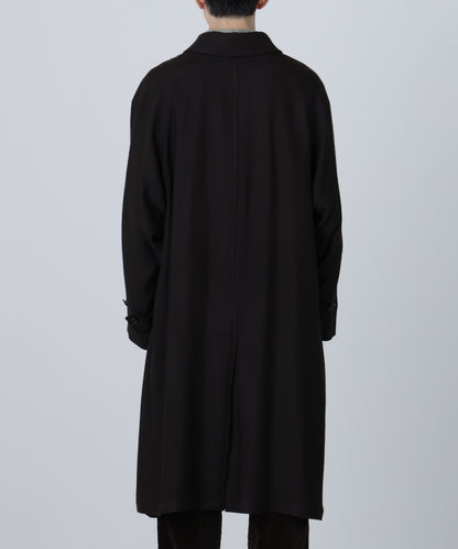 BAL COLLAR COAT ‐Silk Wool loose twill‐