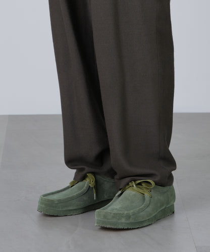 TUCK EASY PANTS ‐Silk Wool Loose twill‐