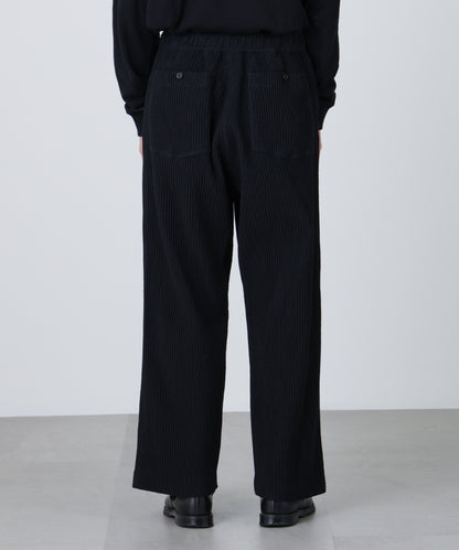 WIDE EASY TROUSERS ‐Cotton Wool Pleats‐