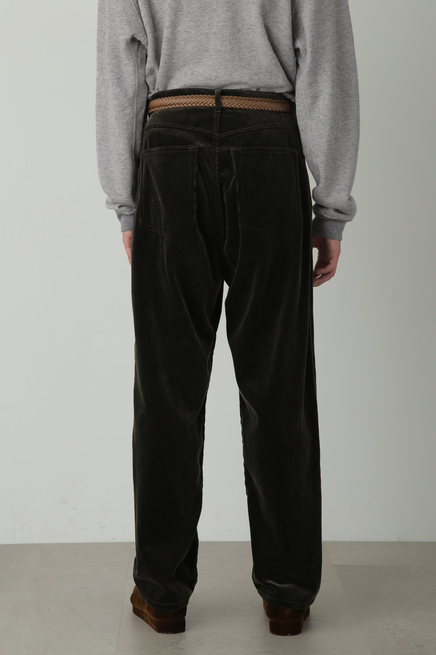 CORDUROY WIDE PANTS ‐Modal mix‐