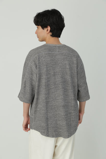 ORGANIC COTTON THERMAL TEE - Mixed “UNSTAINED” yarn -