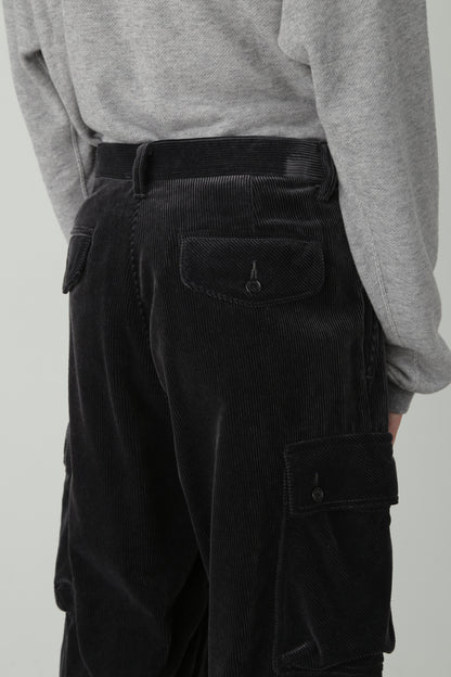 CORDUROY CARGO PANTS ‐Modal mix‐